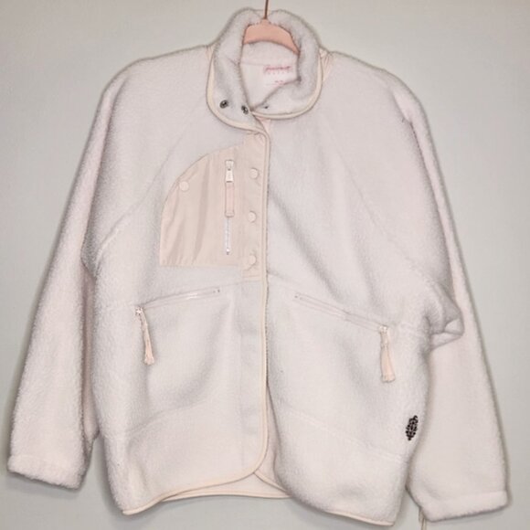 Free People Movement x Hatch Hit the Slopes Fleece Jacket NWT Canvas S - Picture 3 of 10